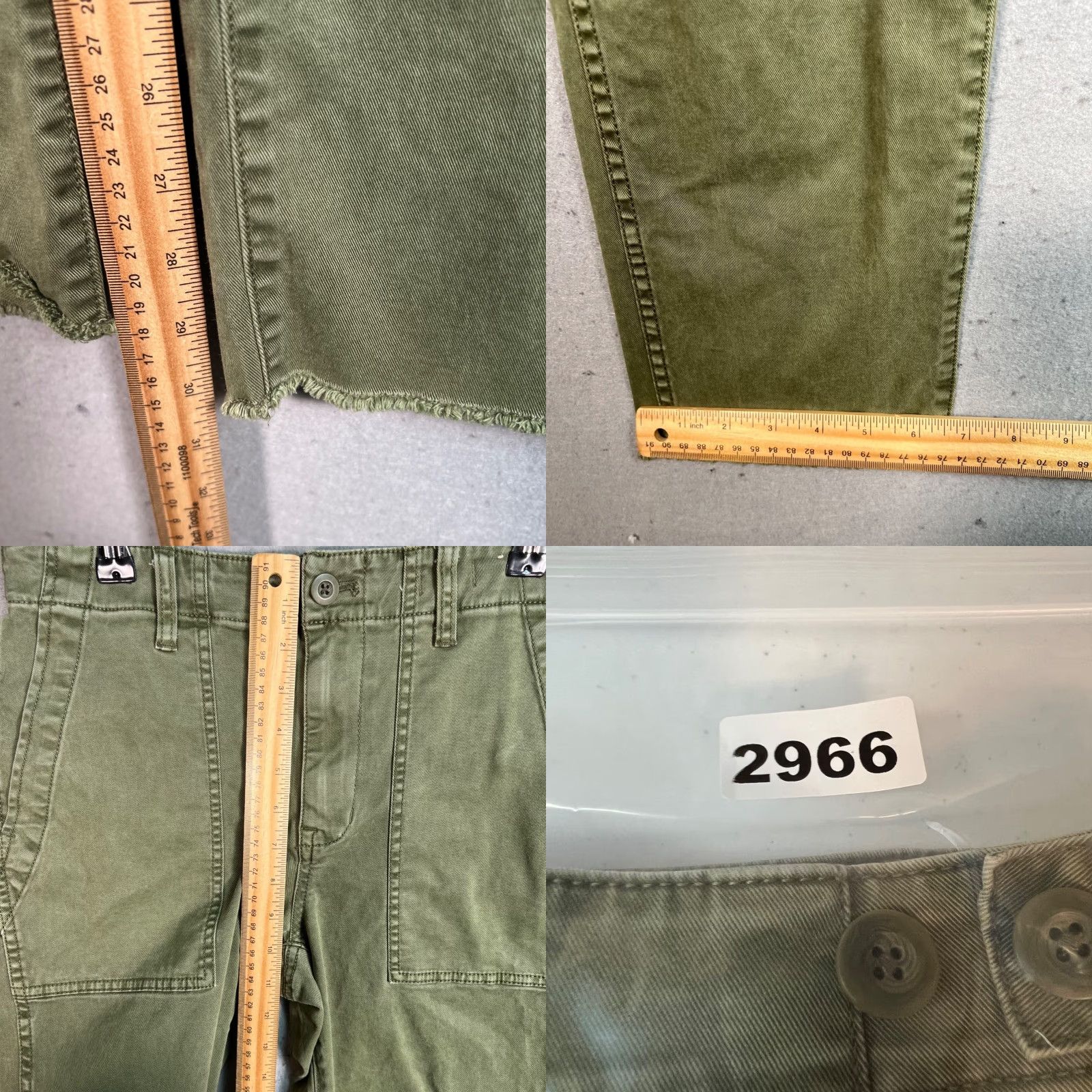 Madewell Madewell Womens Pants Green Cotton Blend Slim Straight Chino 26 Tall Adult Womens Inseam 31 High Rise Pockets Casual Size 26" / US 2 / IT 38 - 8 Thumbnail