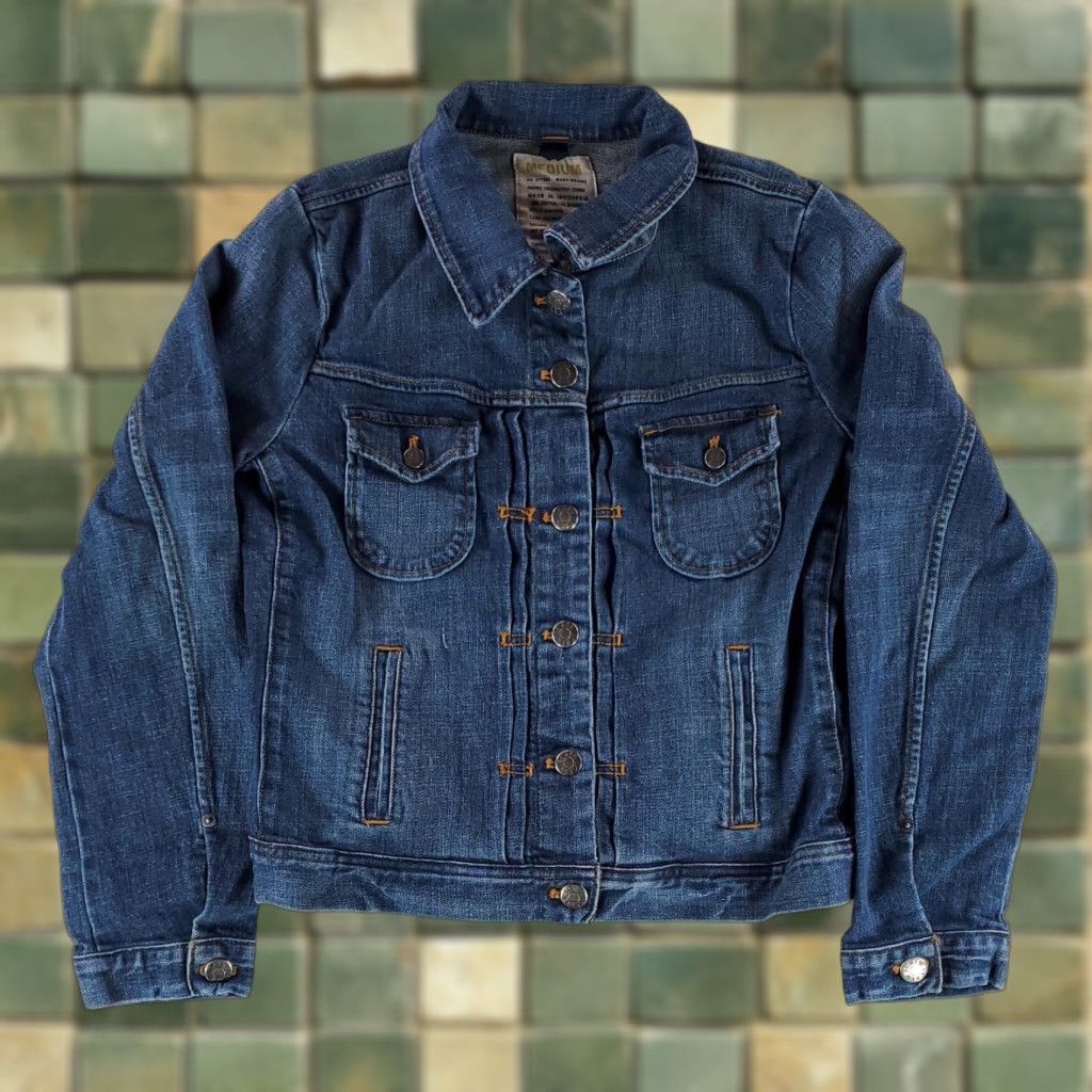 J.Crew VINTAGE J.CREW Jacket Denim Trucker Blue Long Sleeve Womens M BLUE Trucker Jacket Women M Size M / US 6-8 / IT 42-44 - 1 Thumbnail
