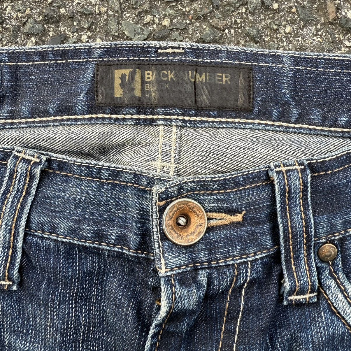 Black Label Vintage back number black label denim jean pants Size US 34 / EU 50 - 7 Thumbnail