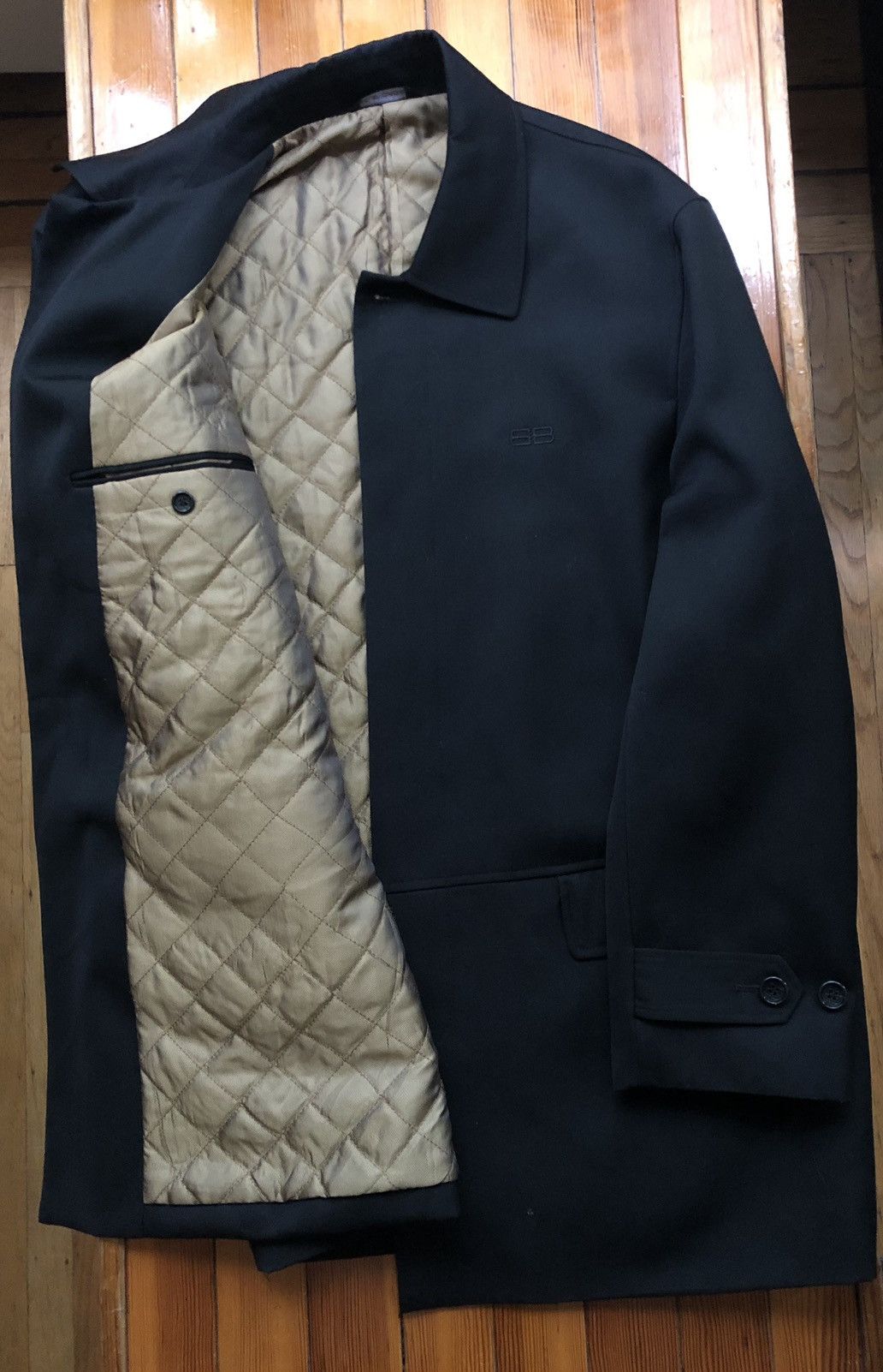 Balenciaga Gorgeous Vintage Gold Padded Wool Overcoat Size US L / EU 52-54 / 3 - 2 Thumbnail