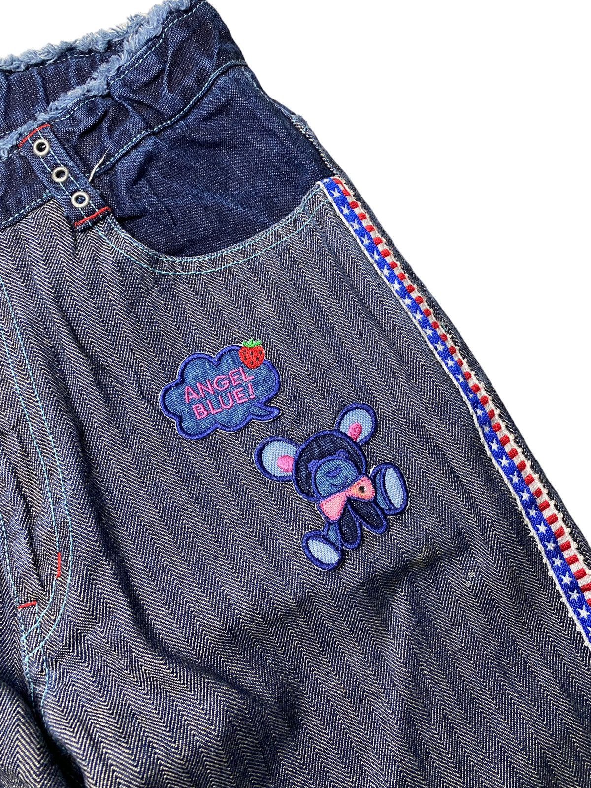 Angel Blue 2000's Angel Blue Teddy Bear Cute Y2K Jeans Size 36" / US 14 / IT 50 - 5 Thumbnail