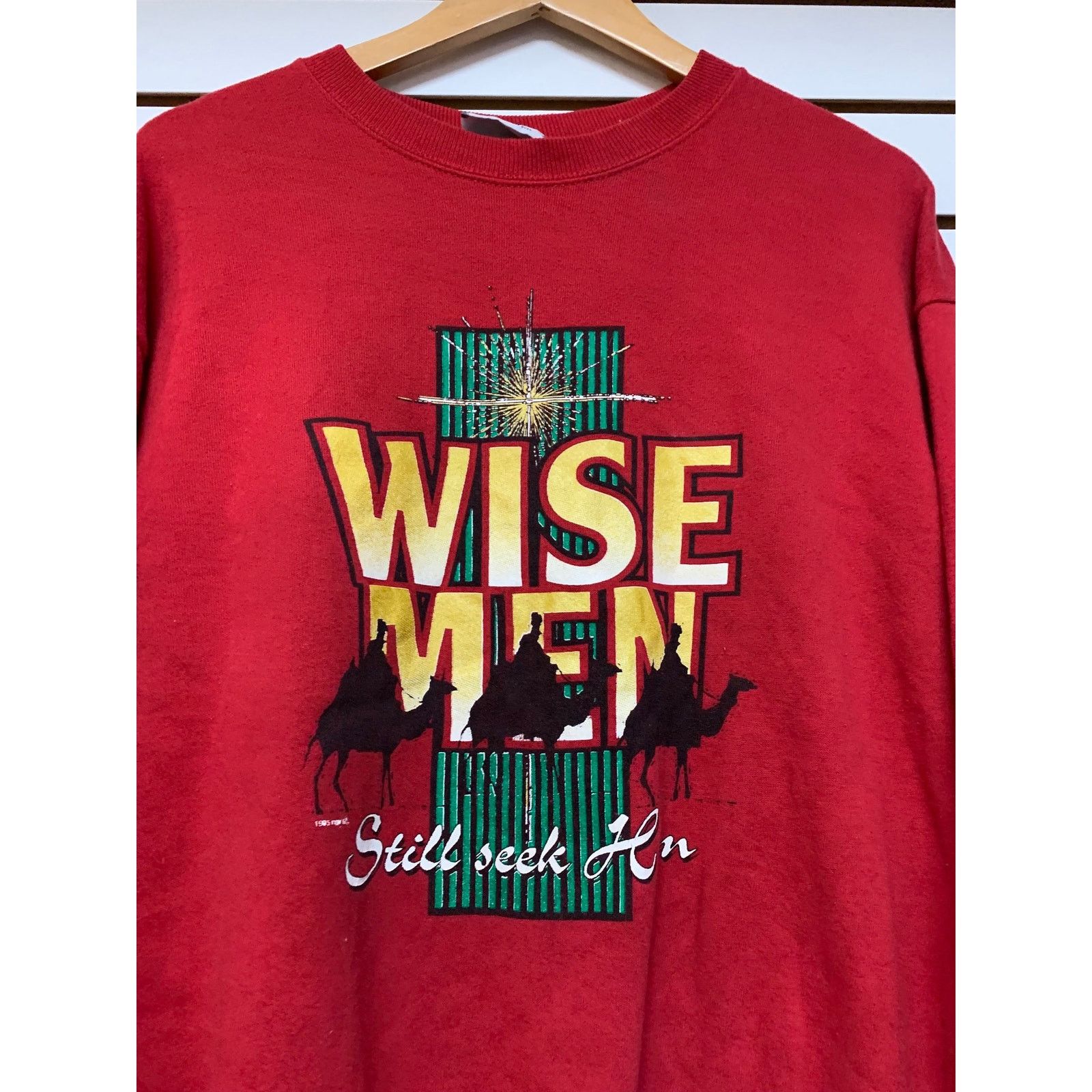 Lee three wiseman still seek him Jesus Sweatshirt size large Size US L / EU 52-54 / 3 - 2 Thumbnail