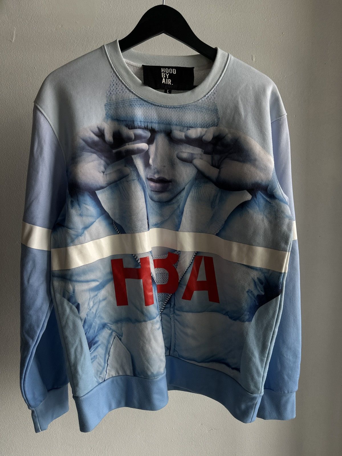Hood By Air Surreal Portrait Graphic Sweatshirt
