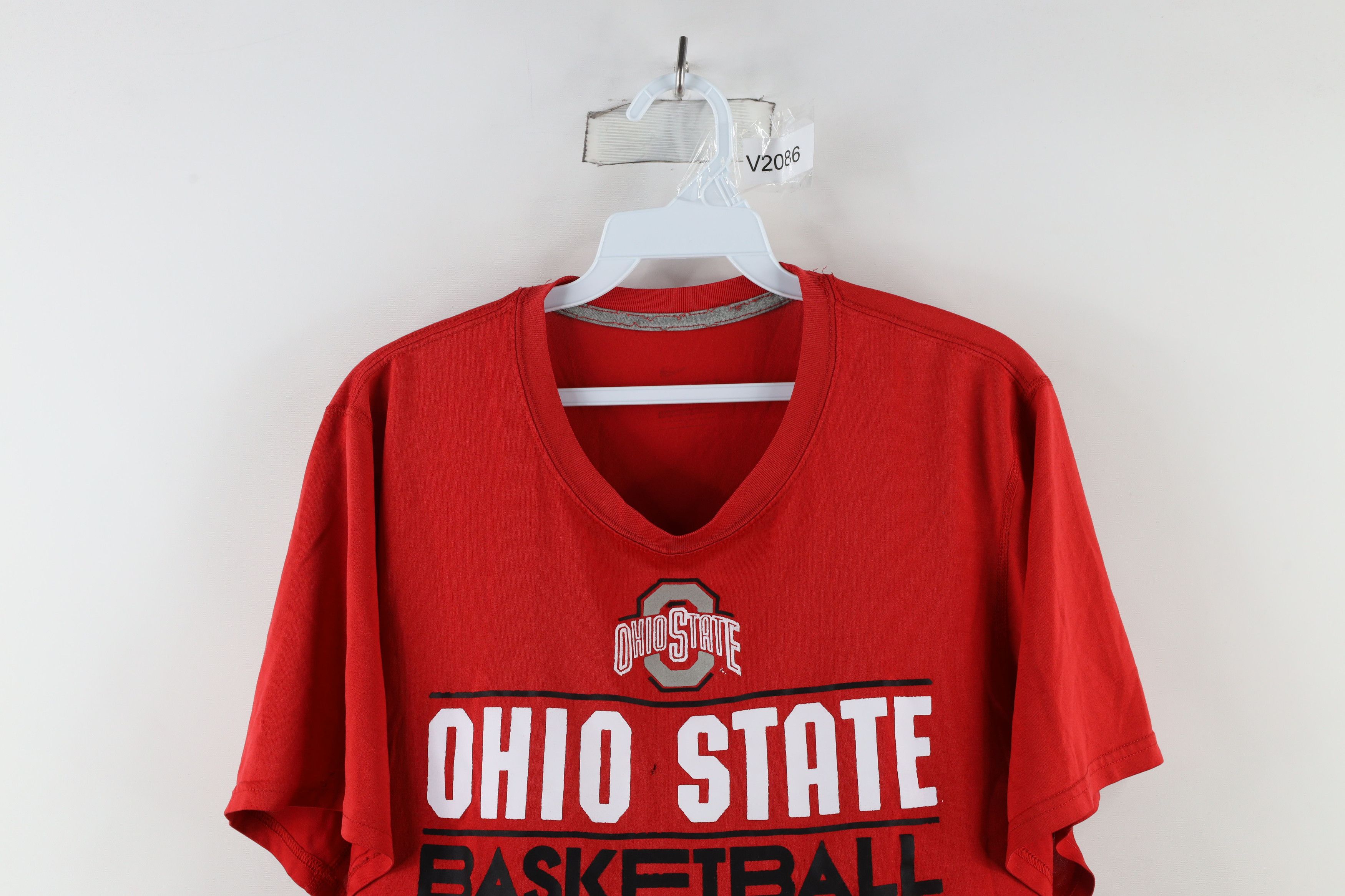 Nike × Vintage Nike Spell Out Ohio State University Basketball T-Shirt Size US M / EU 48-50 / 2 - 2 Thumbnail