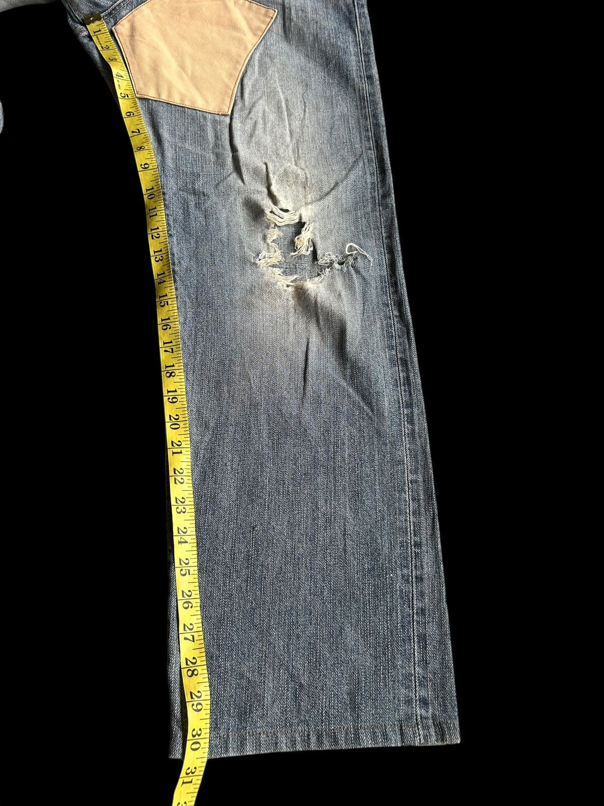 Japanese Brand × Kapital × Vintage Edwin Selvedge Distressed Japanese Denim Jeans Size US 34 / EU 50 - 18 Thumbnail
