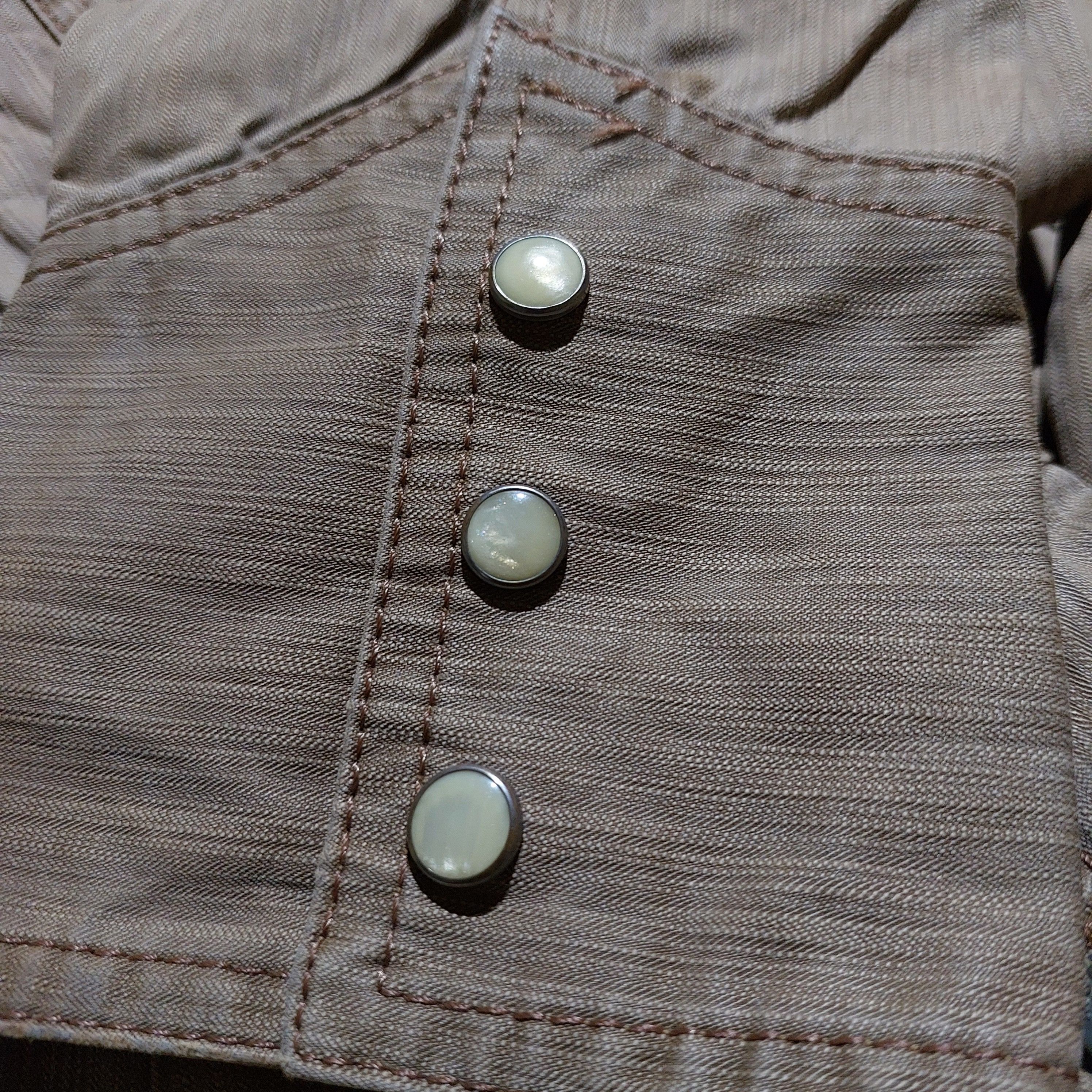 Morgan Homme Morgan Homme pearl button Western denim shirt Size US L / EU 52-54 / 3 - 8 Thumbnail
