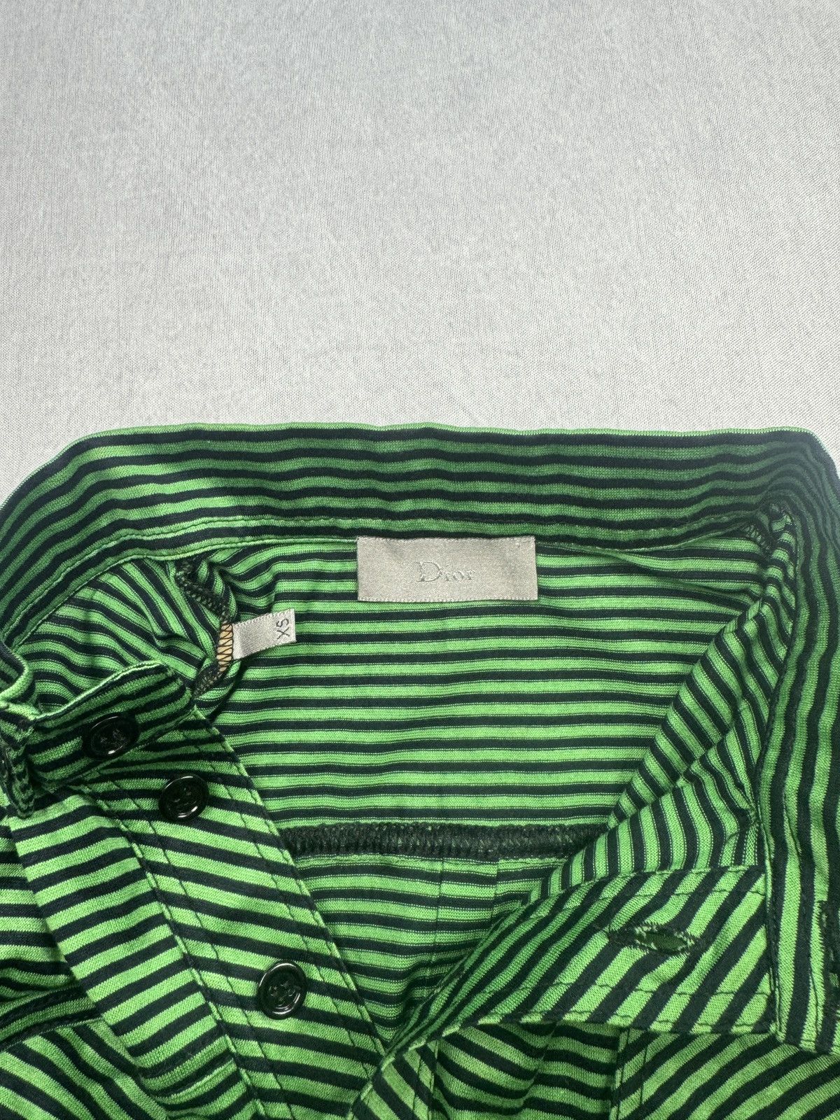 Dior SS06 Striped Polo Shirt Size US XS / EU 42 / 0 - 4 Thumbnail