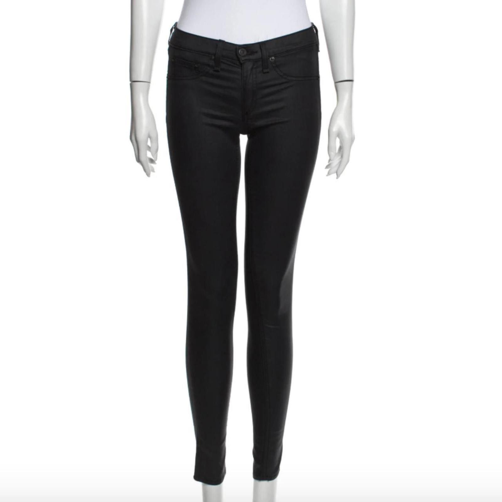 Rag & Bone Rag & Bone Women's Grey and Black Jeans Size 25" / US 0 / IT 36 - 1 Thumbnail