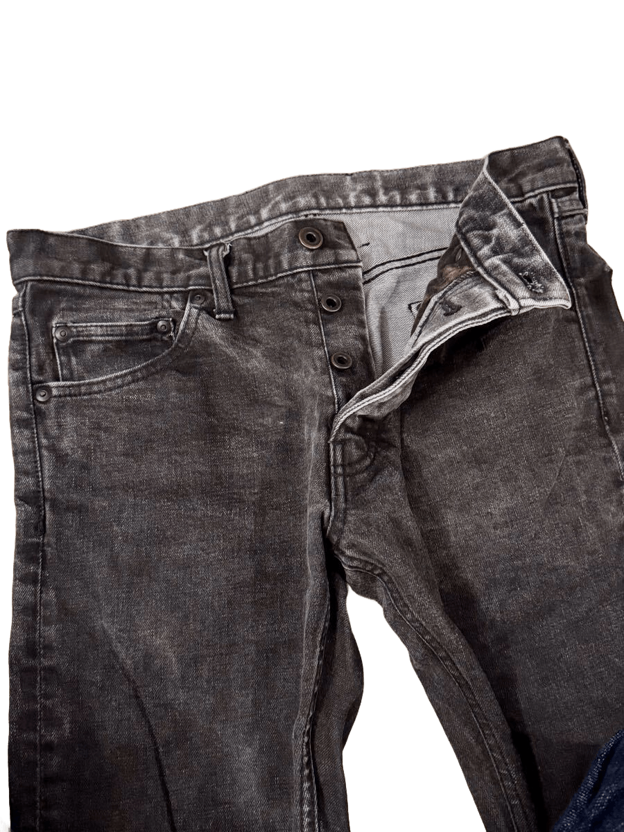 Isamu Katayama Backlash BACKLASH Washed Black Denim - Grey Fade Size US 31 - 4 Thumbnail
