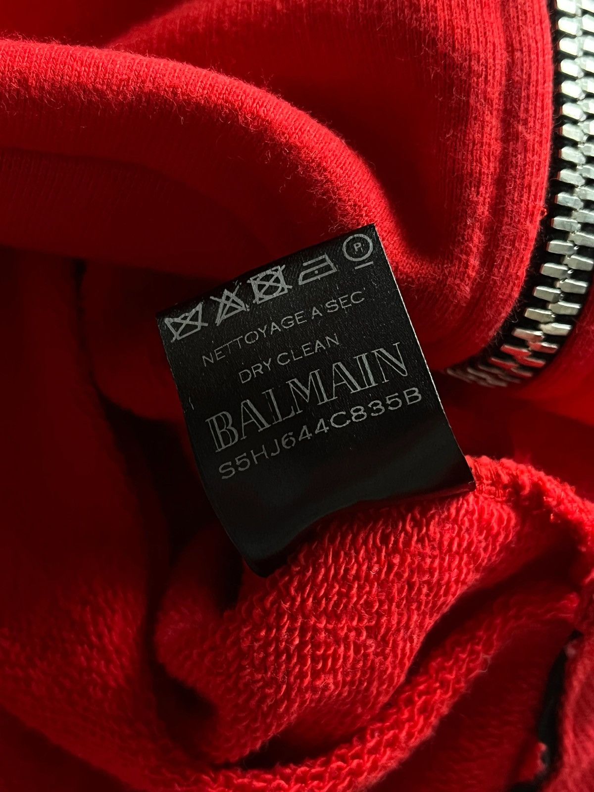 Balmain Balmain Paris Zipped-Up Embroidered Hoodie Vest Archive Size US L / EU 52-54 / 3 - 12 Thumbnail
