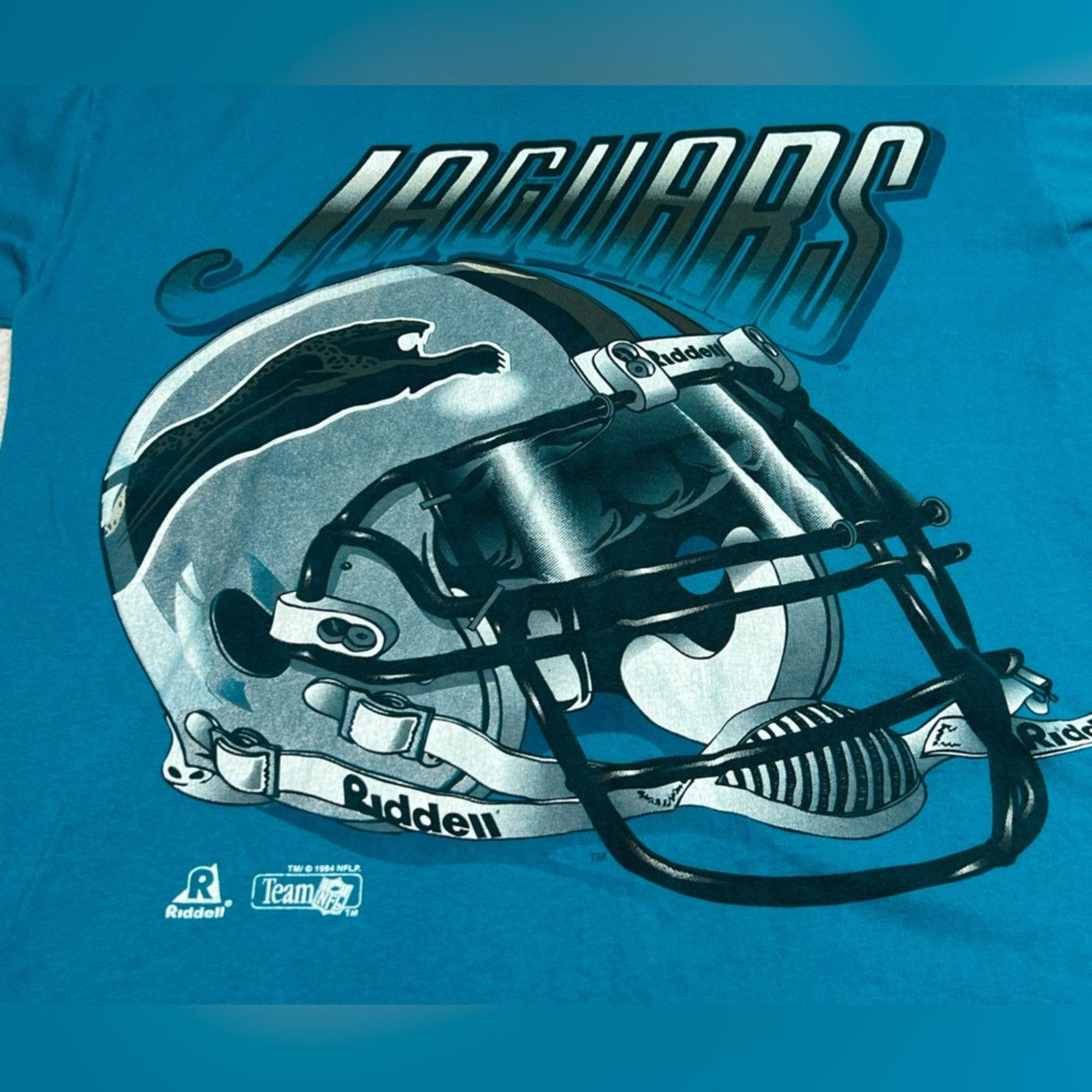 Riddell Vintage Jacksonville Jaguars Shirt Riddell SZ XL Banned Logo Size US XL / EU 56 / 4 - 4 Thumbnail