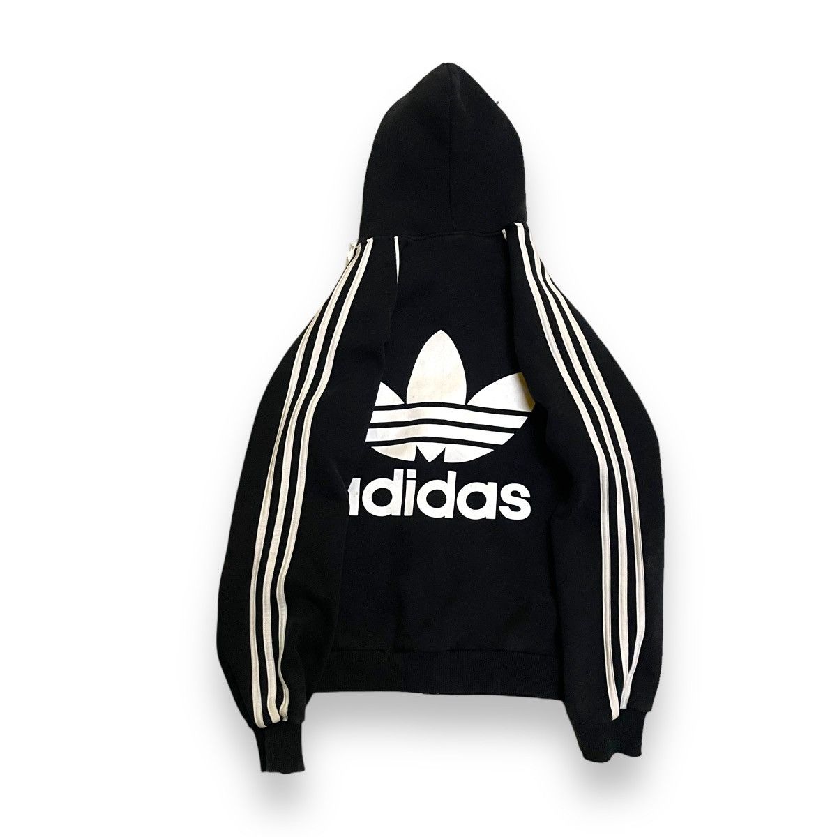 Adidas VINTAGE ADIDAS TREFOIL BIG LOGO HOODIE SWEATER Size US L / EU 52-54 / 3 - 6 Thumbnail