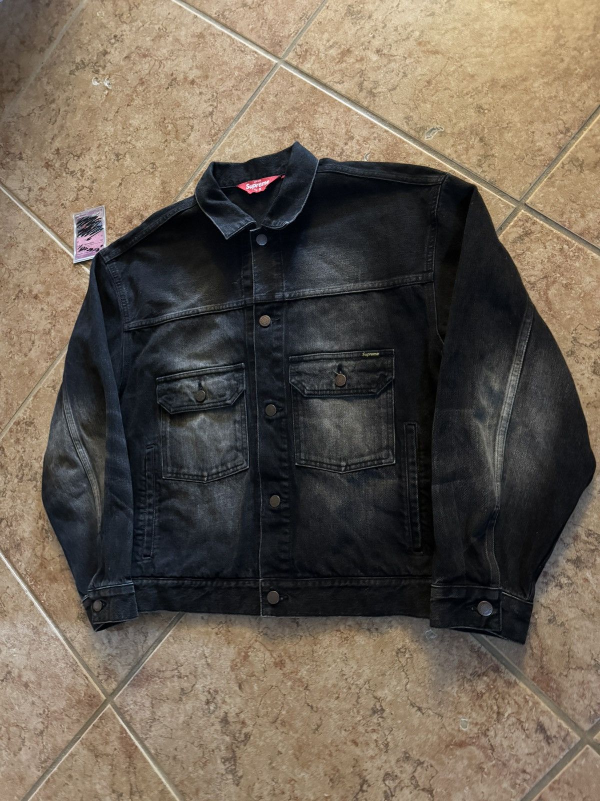 Supreme FW24 Supreme Distressed Selvedge Trucker Jacket Size US S / EU 44-46 / 1 - 3 Thumbnail