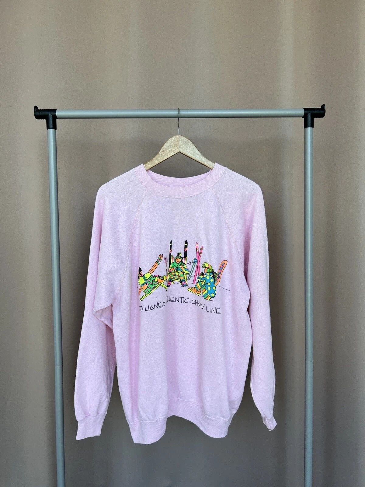Hanes Hanes Authentic Snow Line Logo Sweatshirt Mens Size XL Size US XL / EU 56 / 4 - 1 Thumbnail