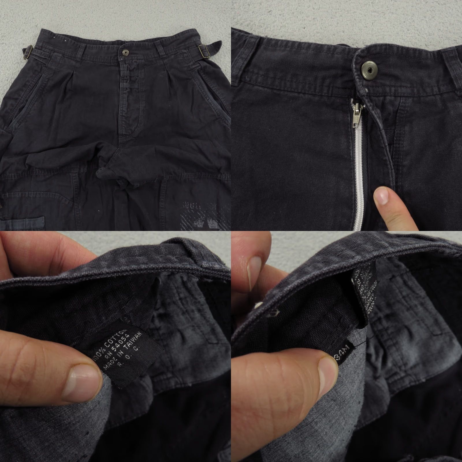 Bugle Boy VINTAGE Bugle Boy Baggy Pants Mens 32 Cargo 5-Pocket Side Adjuster 90s Army Hip Hop Surplus Blue Mens Size US 32 / EU 48 - 8 Thumbnail