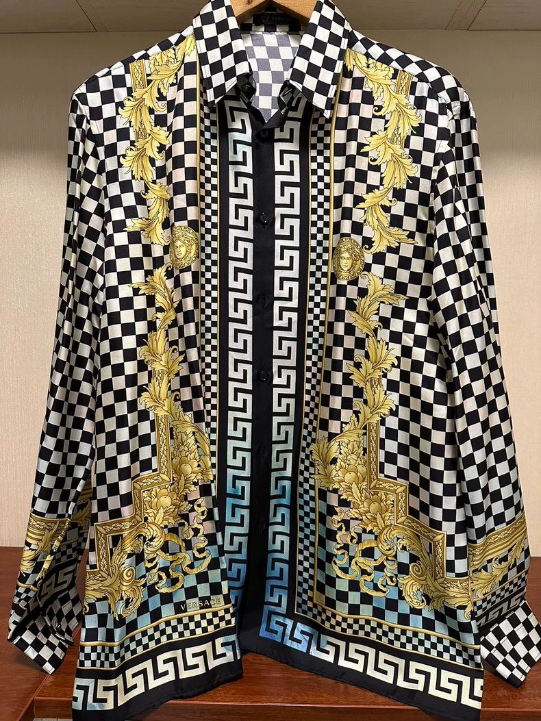 Other Versace Mulberry silk shirt Size US L / EU 52-54 / 3 - 1 Thumbnail