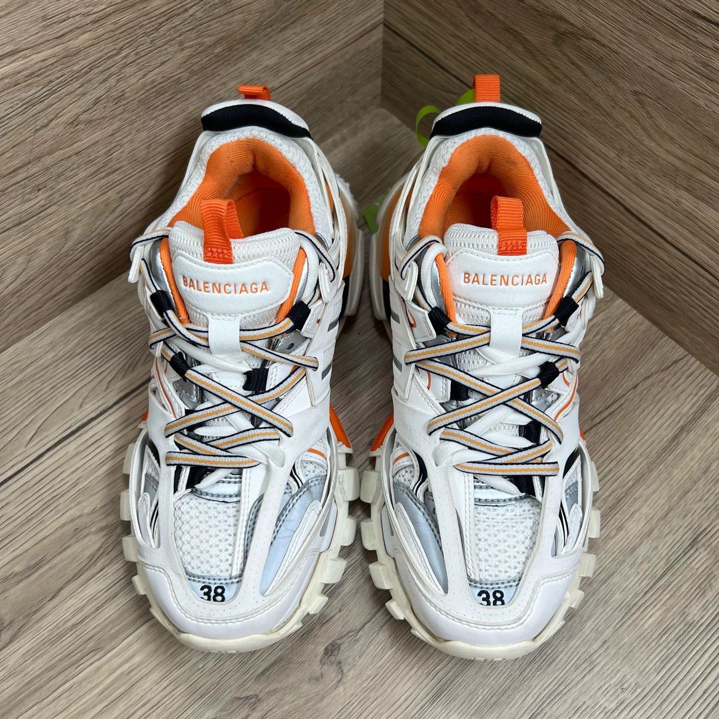 Balenciaga Balenciaga Track sneakers in white and orange, Size US 8 / IT 38 - 1 Thumbnail
