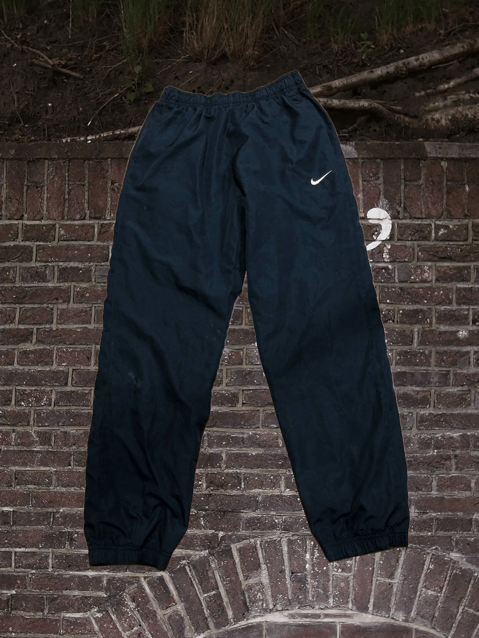 Nike Nylon Track Pants Nike Vintage Drill Black Men's Size US 32 / EU 48 - 1 Thumbnail