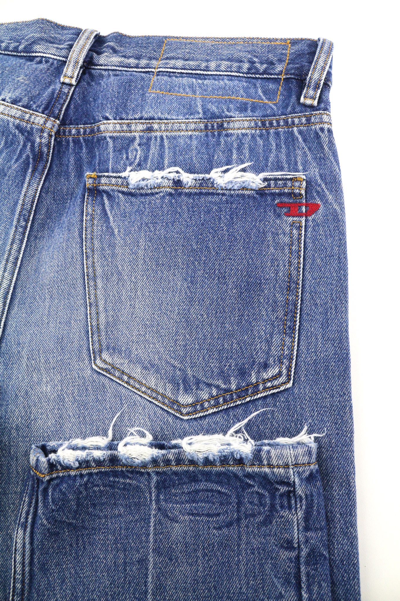 Diesel D-MACS 09A25 W30/L30 Straight Washed Denim 40450 Size US 30 / EU 46 - 5 Thumbnail
