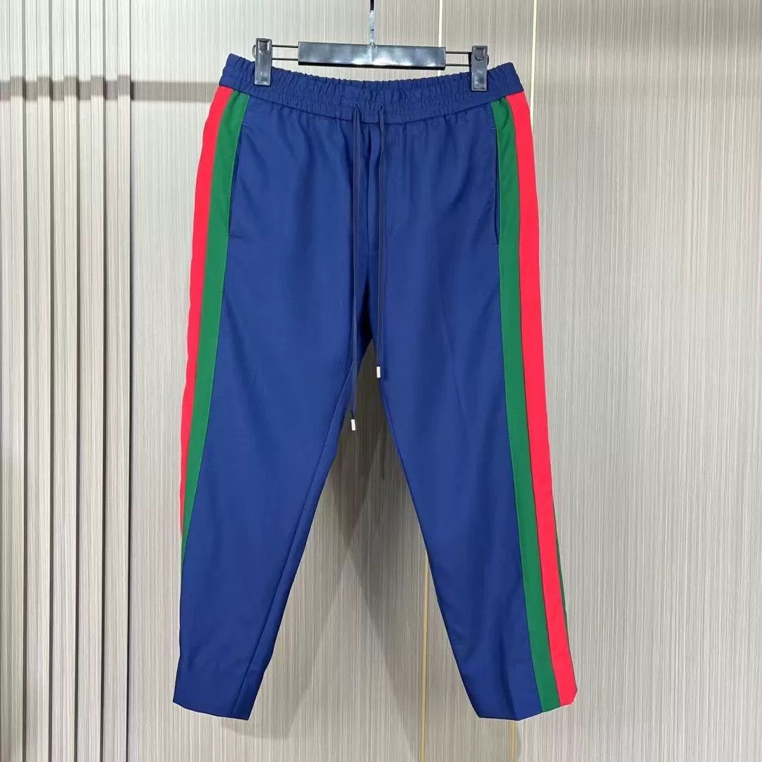Gucci gucci red green stripe casual pants Size US 34 / EU 50 - 1 Thumbnail