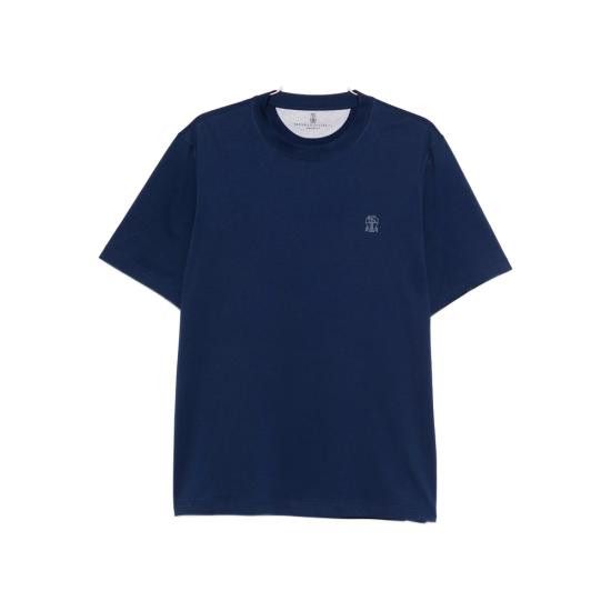 Brunello Cucinelli BRUNELLO CUCINELLI Men T-Shirts M0B138440 CFL46 BLUE Size US XXL / EU 58 / 5 - 1 Thumbnail