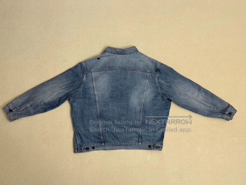 Balenciaga Balenciaga Denim Button Collar Jacket. Size US XL / EU 56 / 4 - 2 Thumbnail