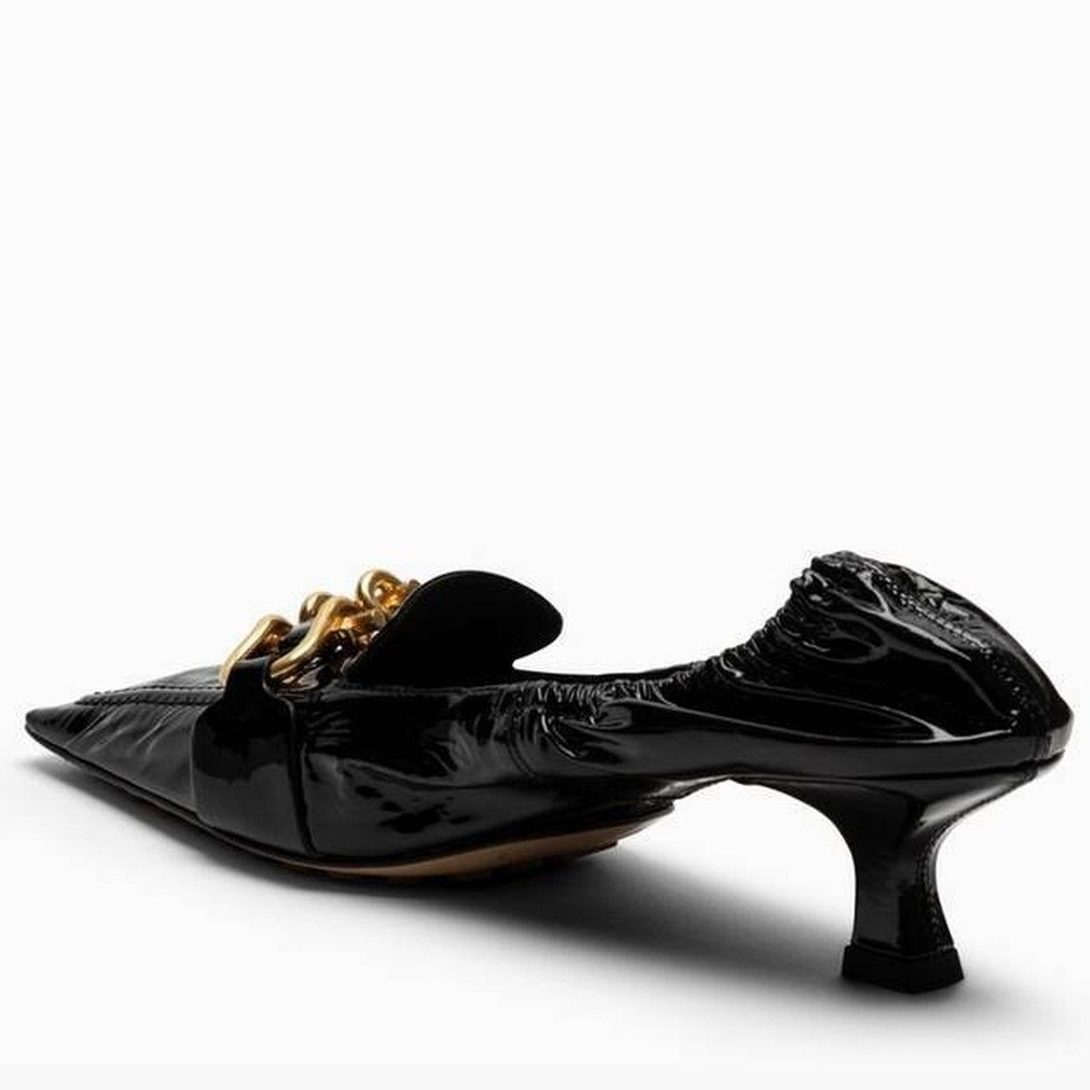 Bottega Veneta o1n1vont1124 Madame Calfskin Pumps in Black Size US 8 / IT 38 - 2 Thumbnail