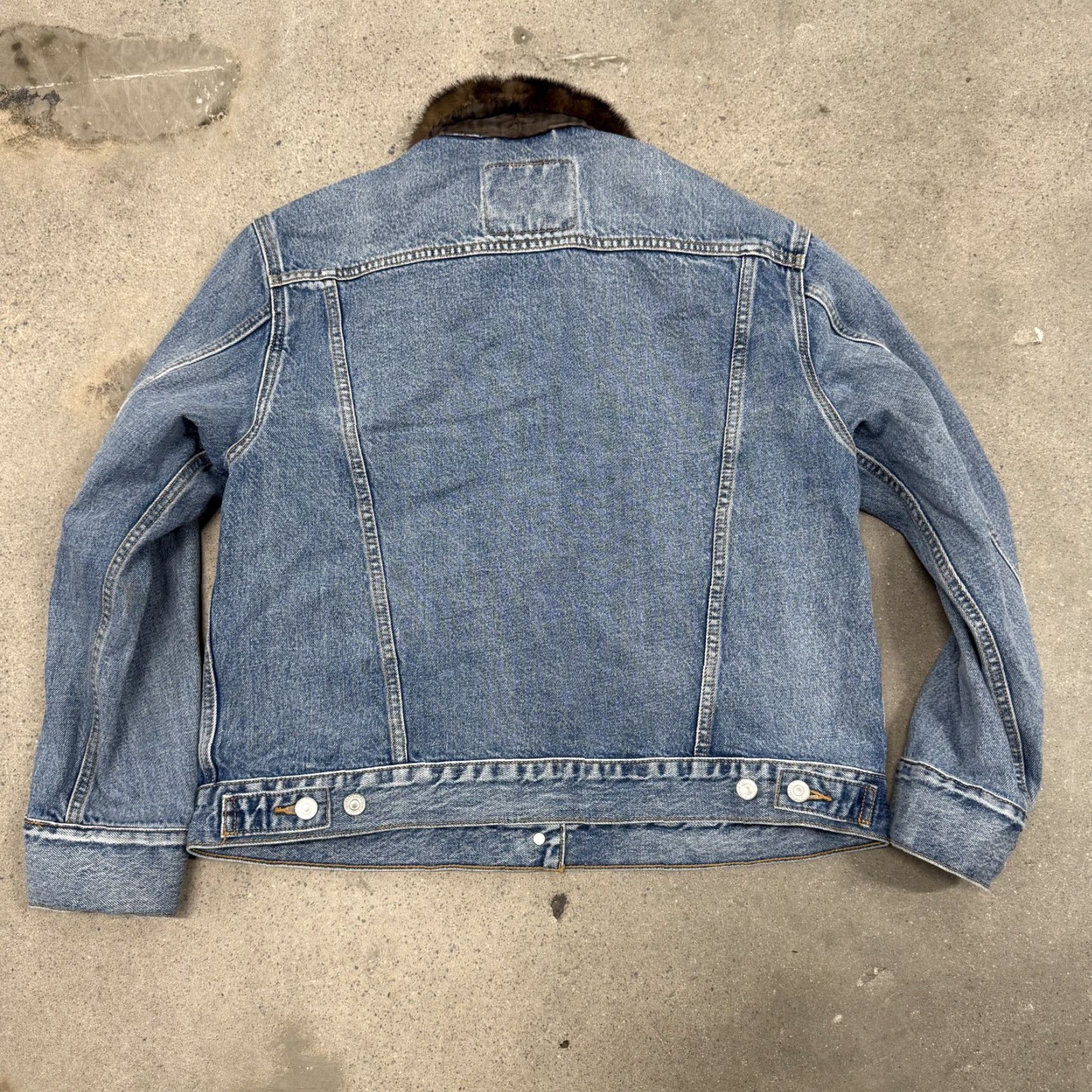 Levi's Levi's Denim Trucker Jacket Womens XL Blue Big E Google Jacquard Collaboration Jacket Size XL / US 12-14 / IT 48-50 - 6 Thumbnail
