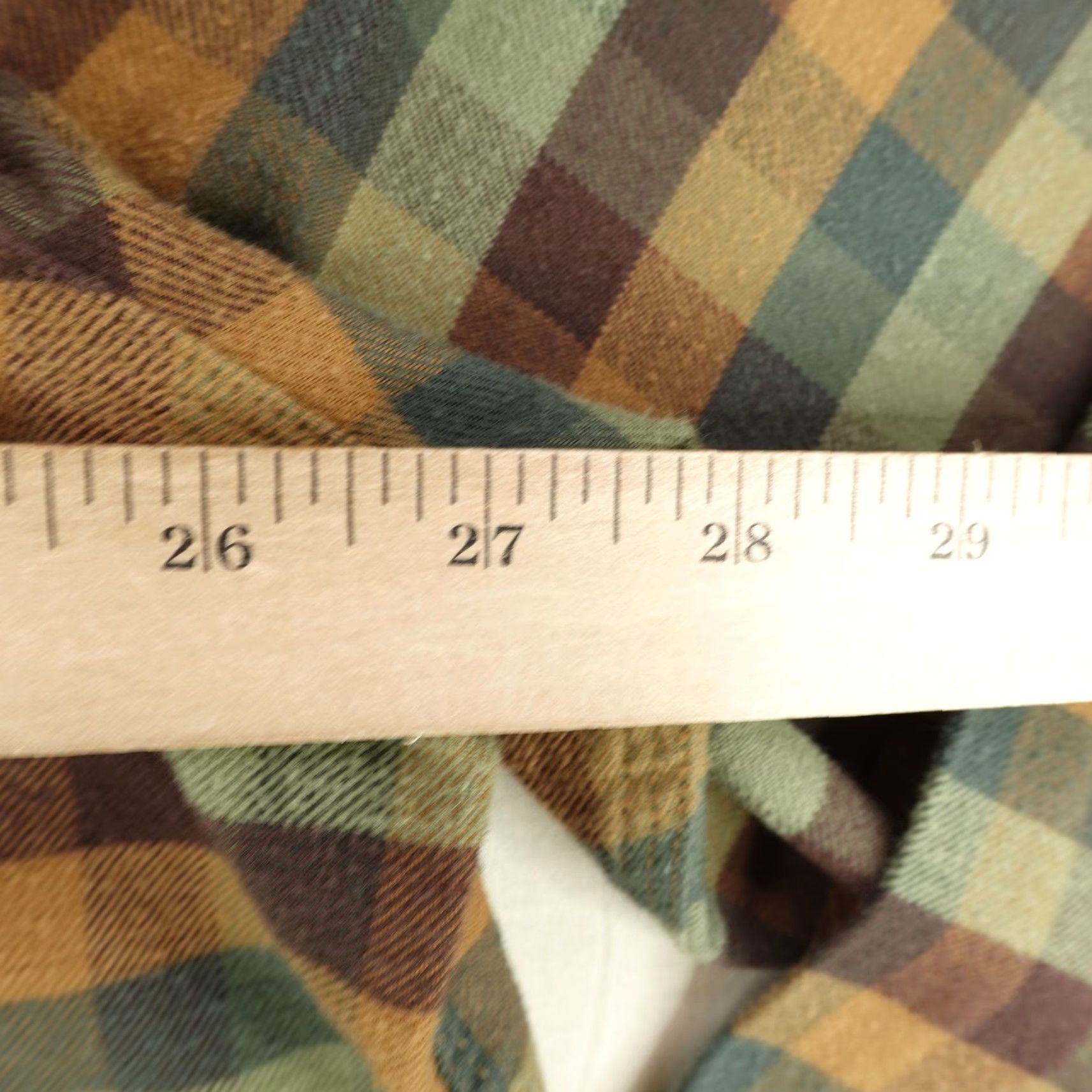 Vintage LL Bean Shirt Mens XL Green Plaid Comfort Stretch Flannel Outdoor Button-Up Button-Down Collar Size US XL / EU 56 / 4 - 7 Thumbnail
