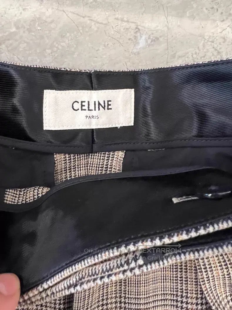 Celine CELINE Checked Wool Casual Pants Size US 36 / EU 52 - 4 Thumbnail