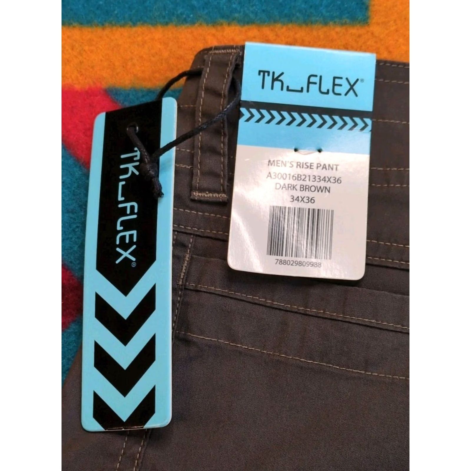 Vintage TK Flex Rise Pants 34x36 Utility Workwear Dark Brown Outdoor Pants Mens Size US 34 / EU 50 - 6 Thumbnail
