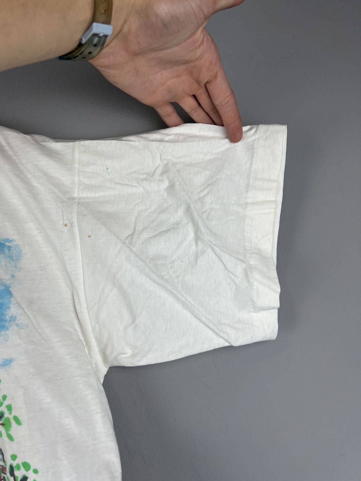 Designer × Vintage Vintage single stitch 90s Paris tee Size US XL / EU 56 / 4 - 9 Thumbnail