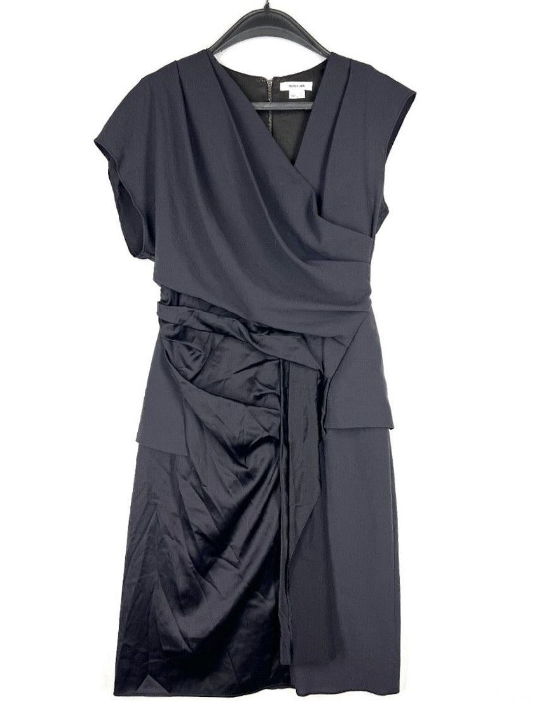 Helmut Lang Assymetrical Mixed Media Dress