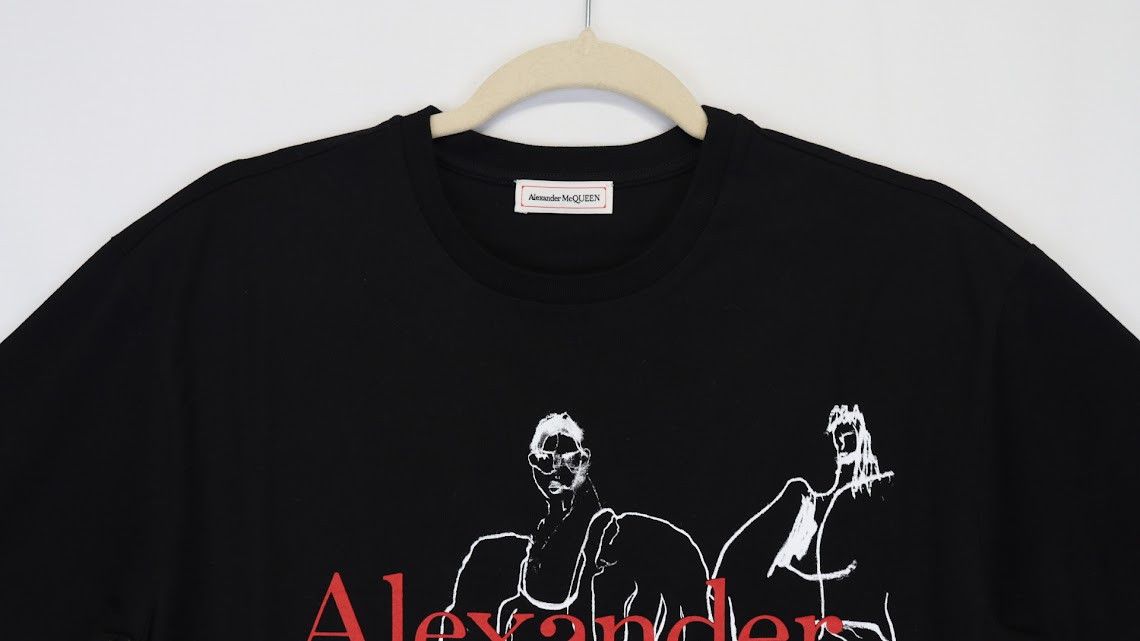 Alexander McQueen o1rshd1 ***Defective / T-Shirt in Black Size US S / EU 44-46 / 1 - 7 Thumbnail