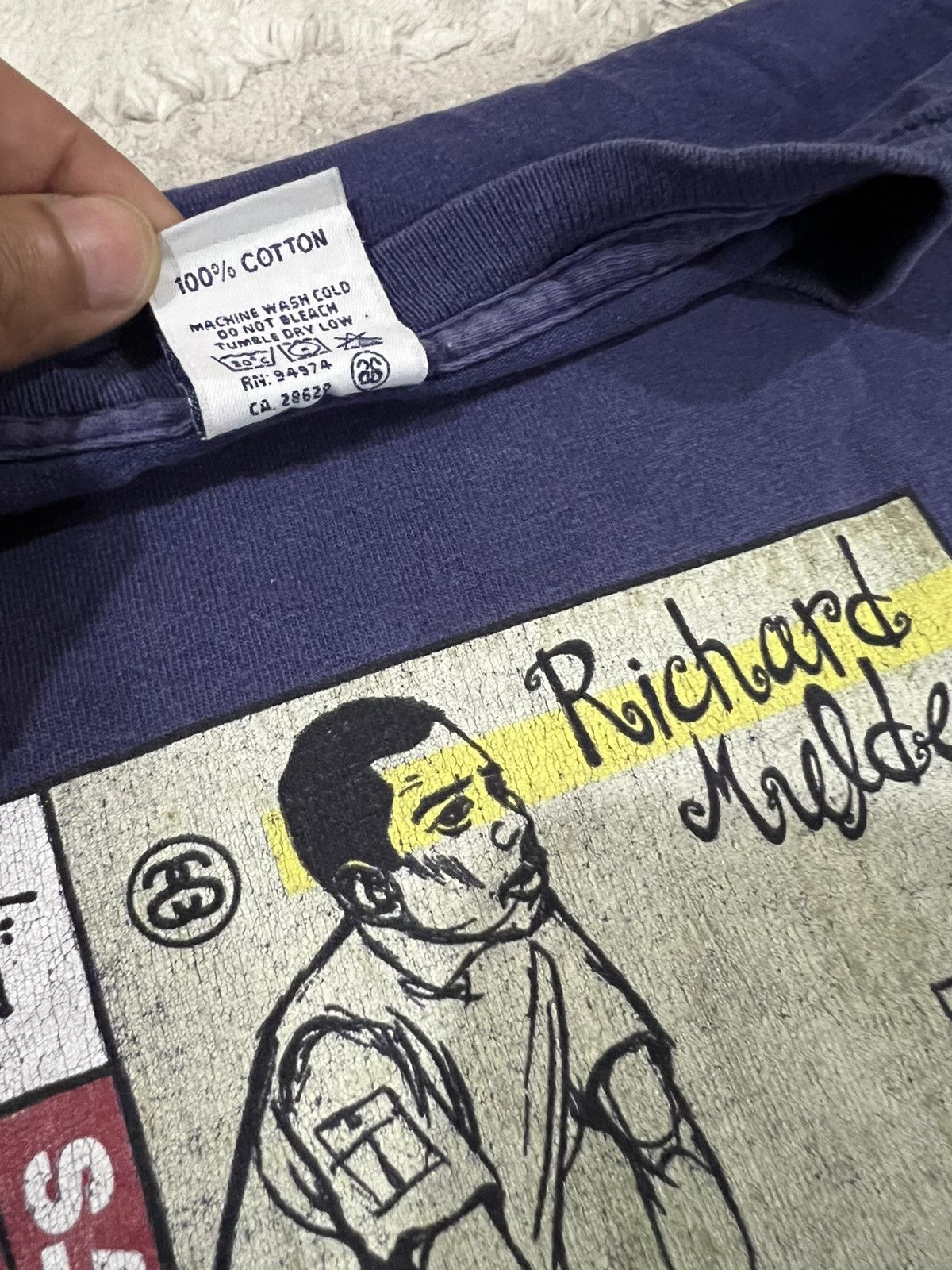 Hook-Ups SUPER RARE 1990s Stussy Pro Skater Richard Muller Tees Shirt Size US M / EU 48-50 / 2 - 8 Thumbnail