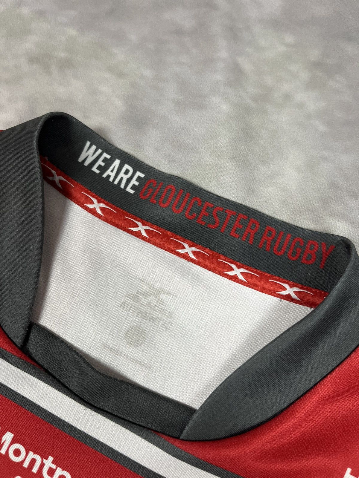 Other Gloucester Rugby Home Shirt 2018/19 – A Cherry & White Class Size US L / EU 52-54 / 3 - 8 Thumbnail