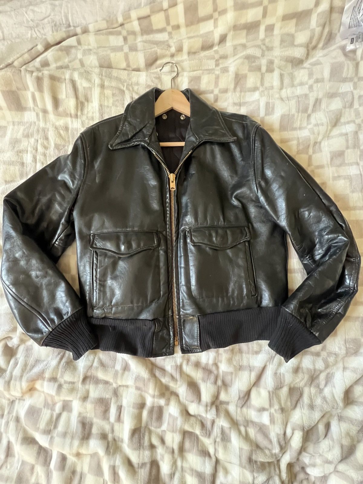 Other Cal leather horsehide jacket Size US L / EU 52-54 / 3 - 1 Thumbnail