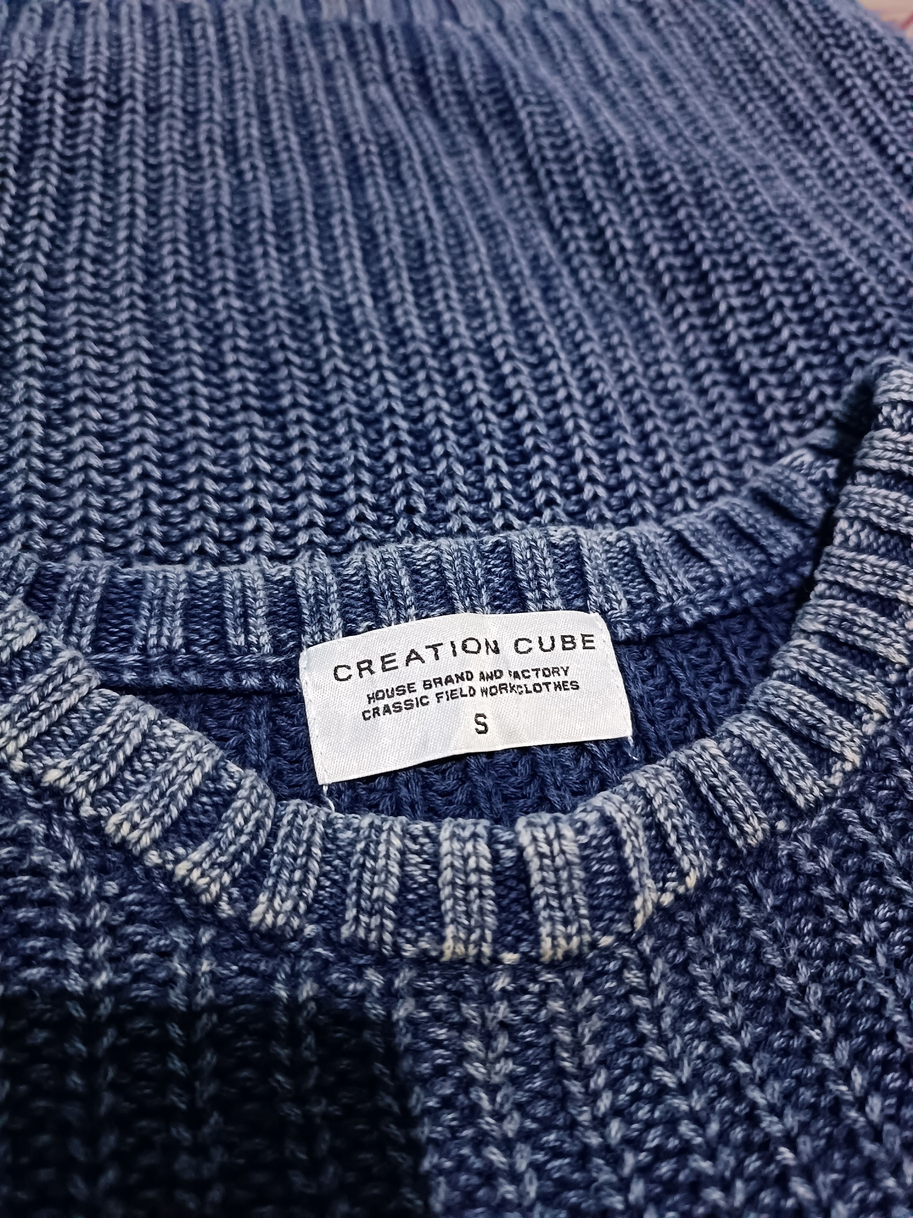 Japanese Brand Men's Asthon Cable Crew Neck Sweater Knitwear Size US M / EU 48-50 / 2 - 5 Thumbnail