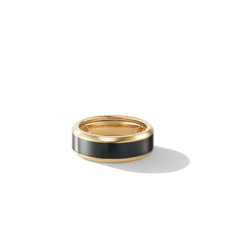David Yurman o1w1db11025 R25217M /Size 8 /Rings in Golden/Black Size ONE SIZE - 1 Thumbnail