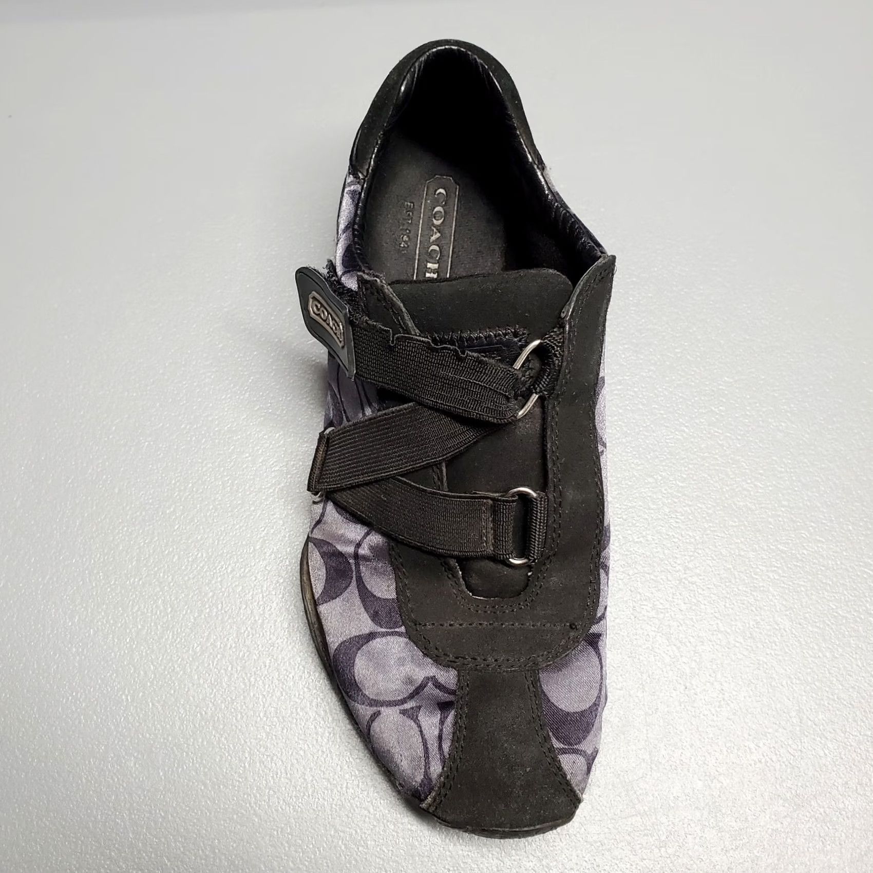 Coach Coach Kyrie Sneakers Womens Size 6.5 Blue & Black Signature Print Slip On A1195 (Pre-owned) Size US 7 / IT 37 - 5 Thumbnail