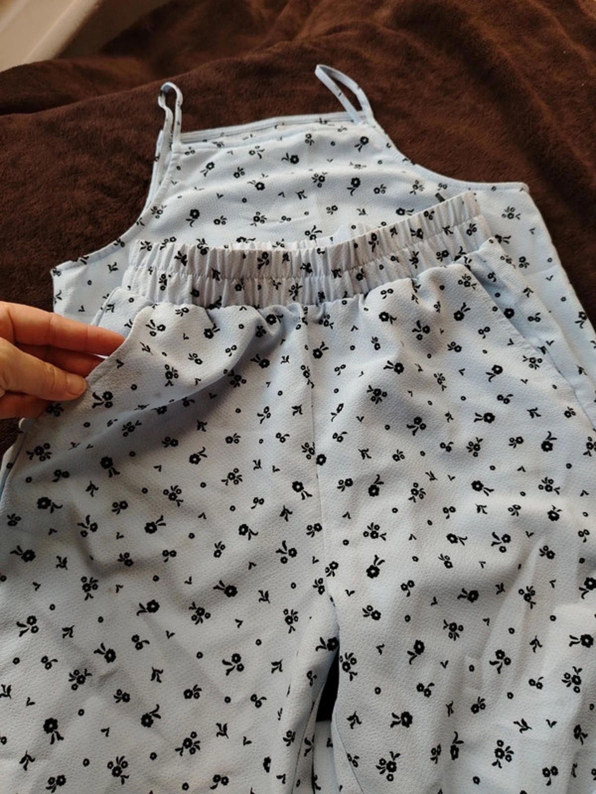 H&M H&M Girls Light Blue Floral Co-ord Set - Size 10-11 Years Size ONE SIZE - 6 Thumbnail