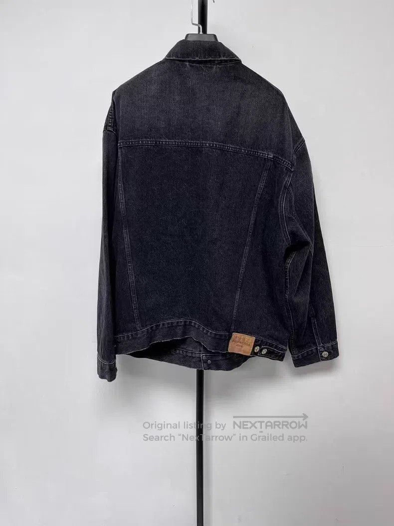 Balenciaga Balenciaga Oversized Denim Logo Jacket Size US XS / EU 42 / 0 - 2 Thumbnail