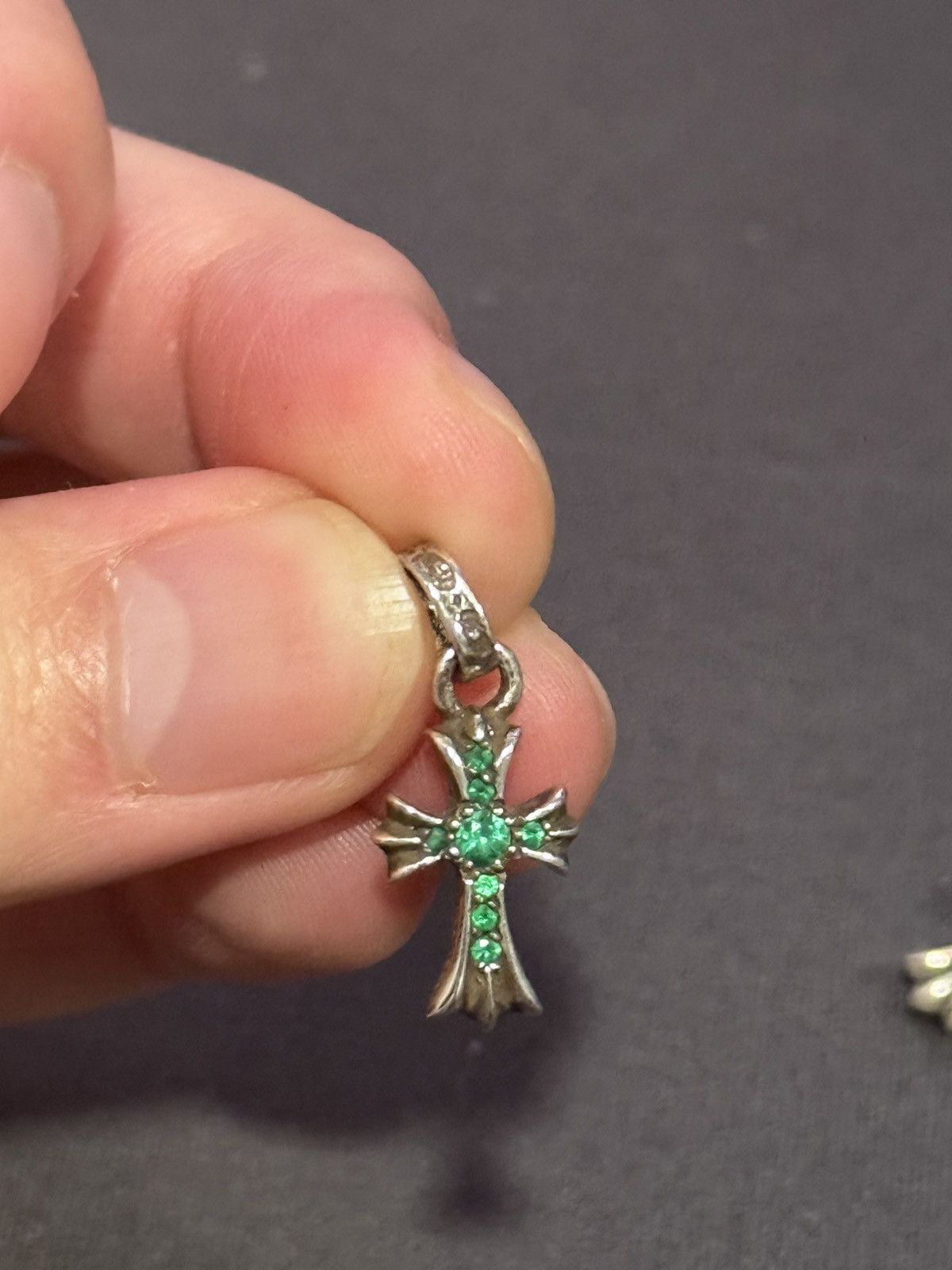 Chrome Hearts Chrome Hearts Emerald Baby Fat Charm Pendant Size ONE SIZE - 6 Thumbnail