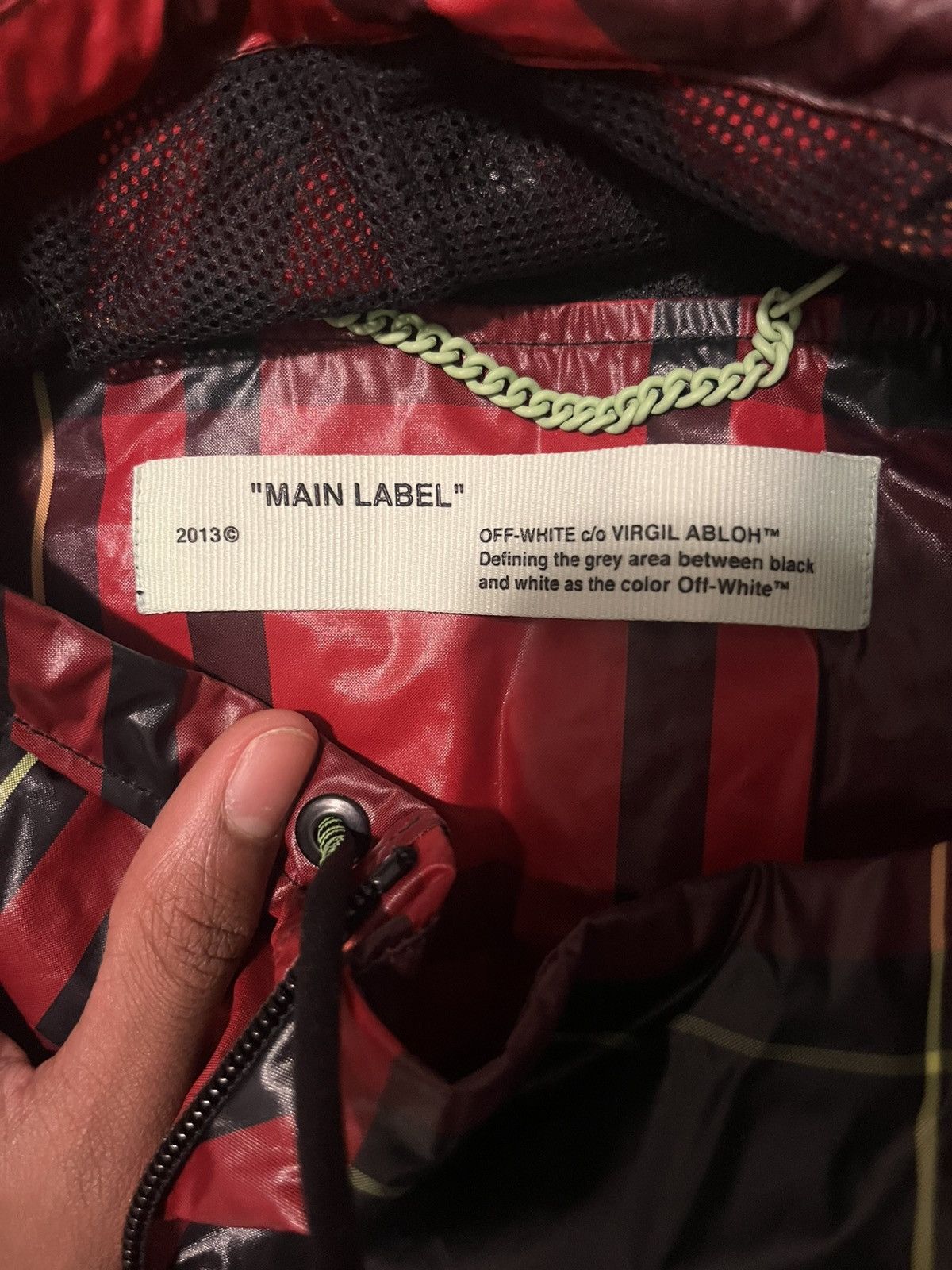 Off-White Off-white red checked anorak jacket Size US S / EU 44-46 / 1 - 3 Thumbnail
