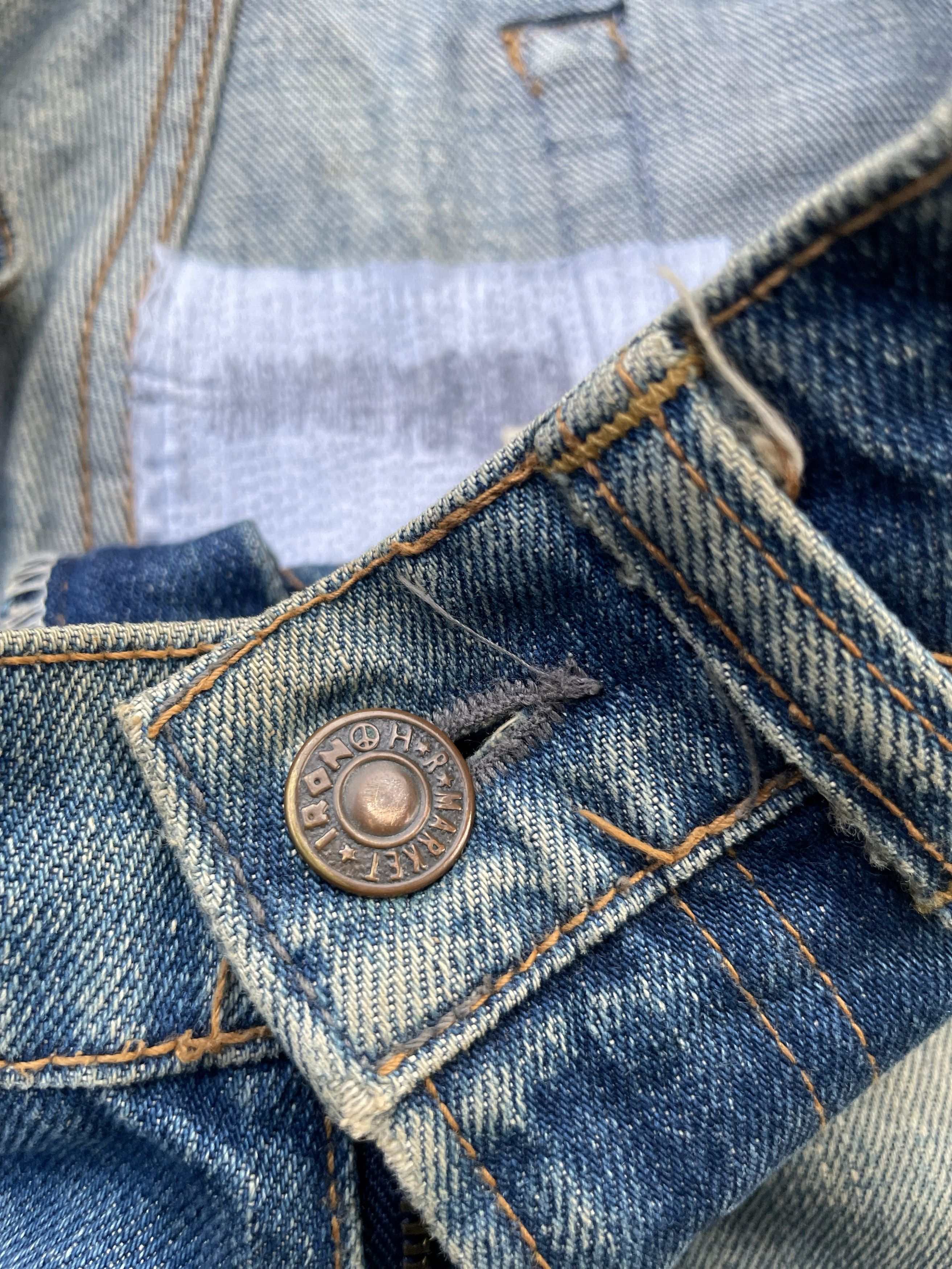 HRMTG Japan Vintage HR Market Selvedge Distresed Denim Size US 31 - 8 Thumbnail