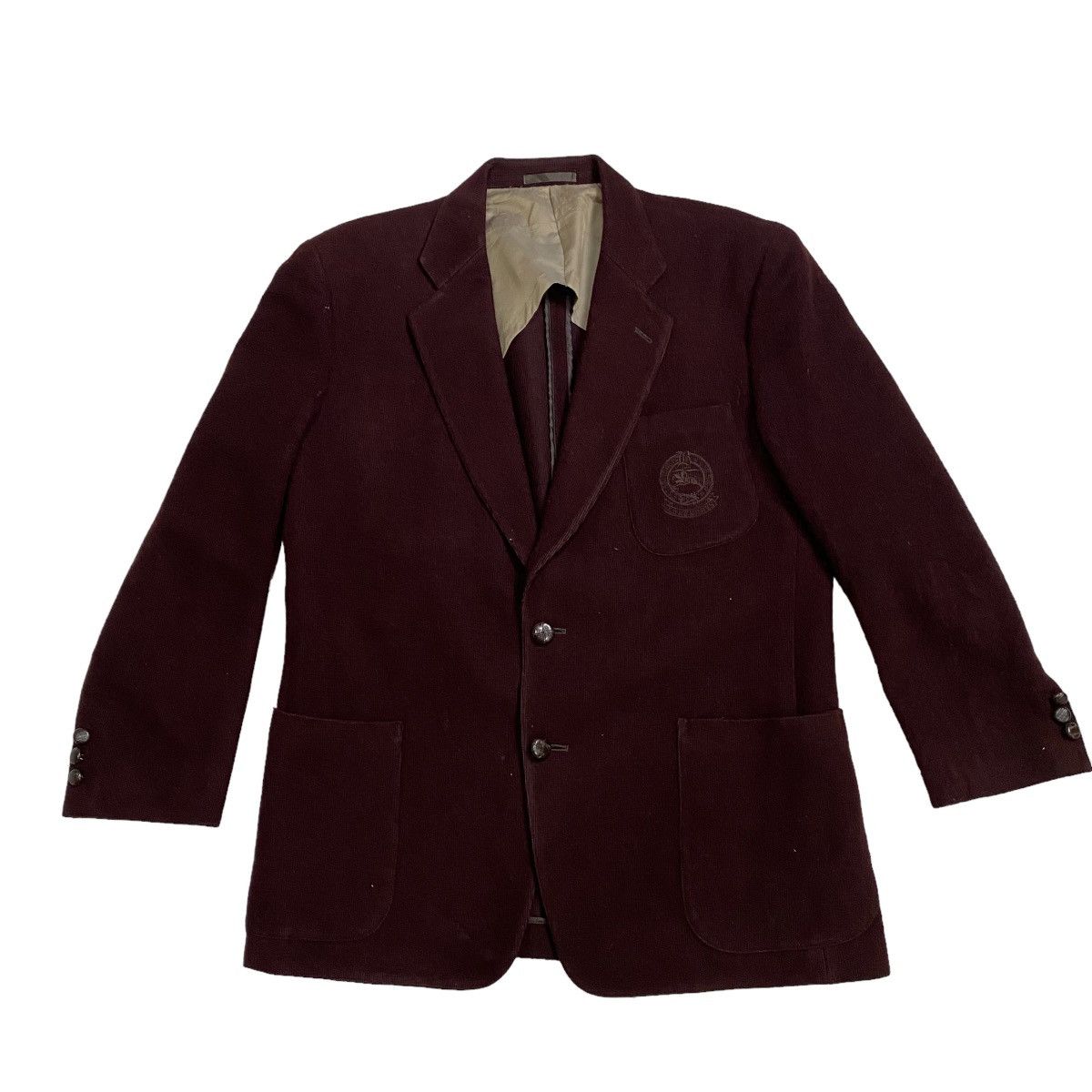 Burberry Burberry's Tailored Jacket Wool Walnut Button Embroiderylogo Size US M / EU 48-50 / 2 - 5 Thumbnail
