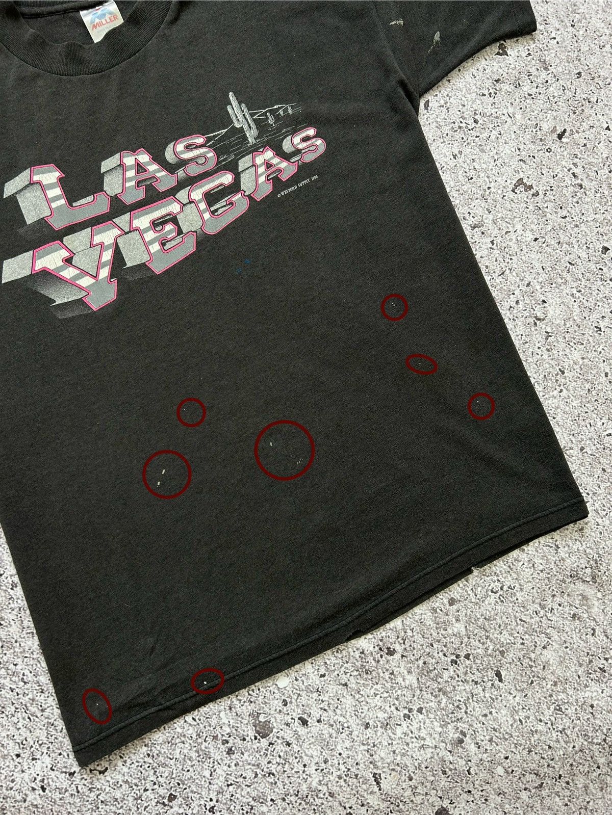 Vintage Vintage Las Vegas 1990 Made In USA American T-Shirt HYPE Y2K Size US L / EU 52-54 / 3 - 13 Thumbnail