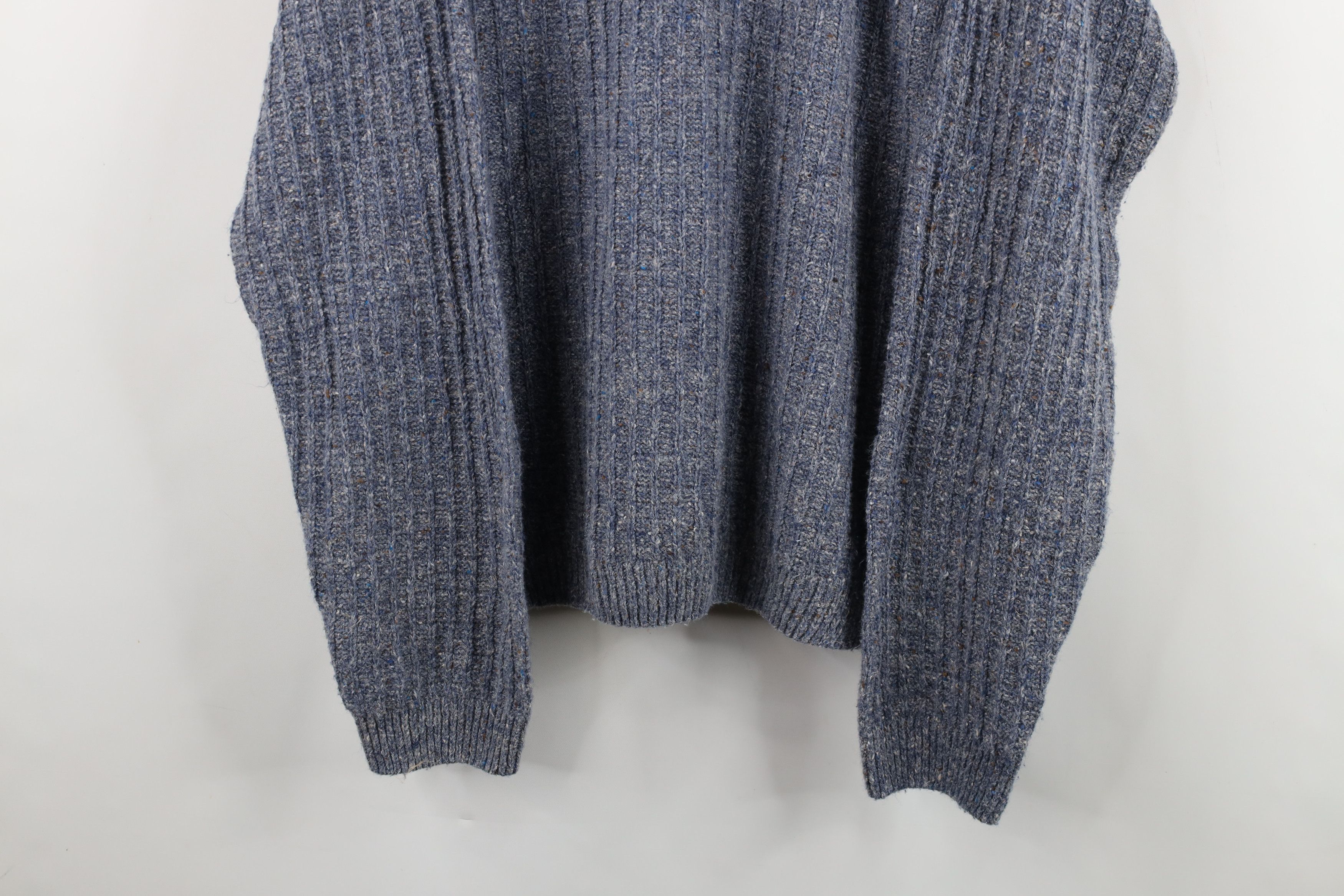 Vintage Vintage 90s Streetwear Blend Ribbed Knit Henley Sweater Size US L / EU 52-54 / 3 - 3 Thumbnail