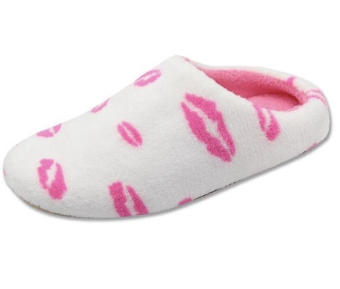 Other 💋PINK KISSES SLIPPERS FITS SIZE 7.5-9 Size US 7.5 / IT 37.5 - 3 Thumbnail