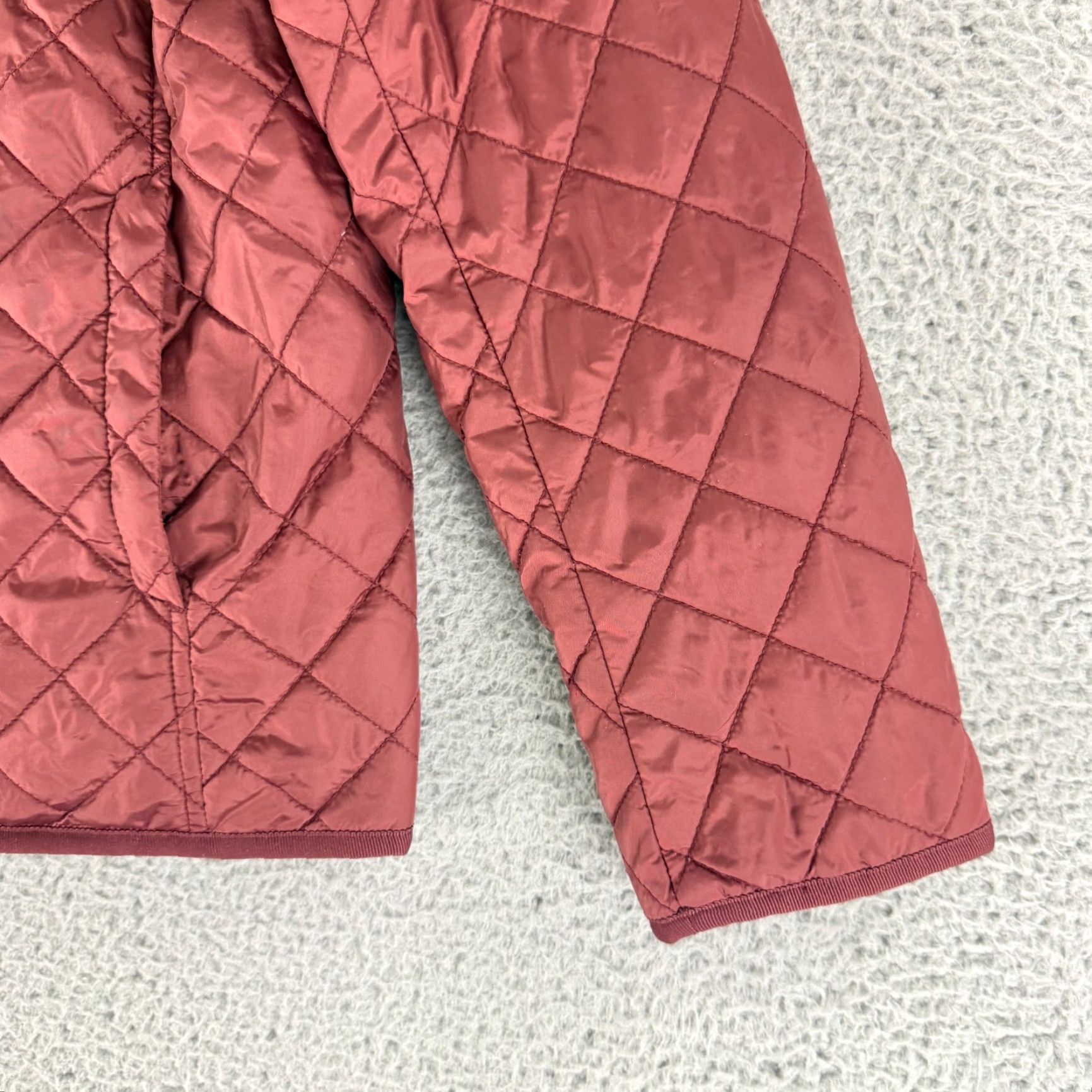 Uniqlo Uniqlo Quilted Boa Parker Jacket Womens M Maroon Full Zip Hooded Sherpa LS Size M / US 6-8 / IT 42-44 - 3 Thumbnail